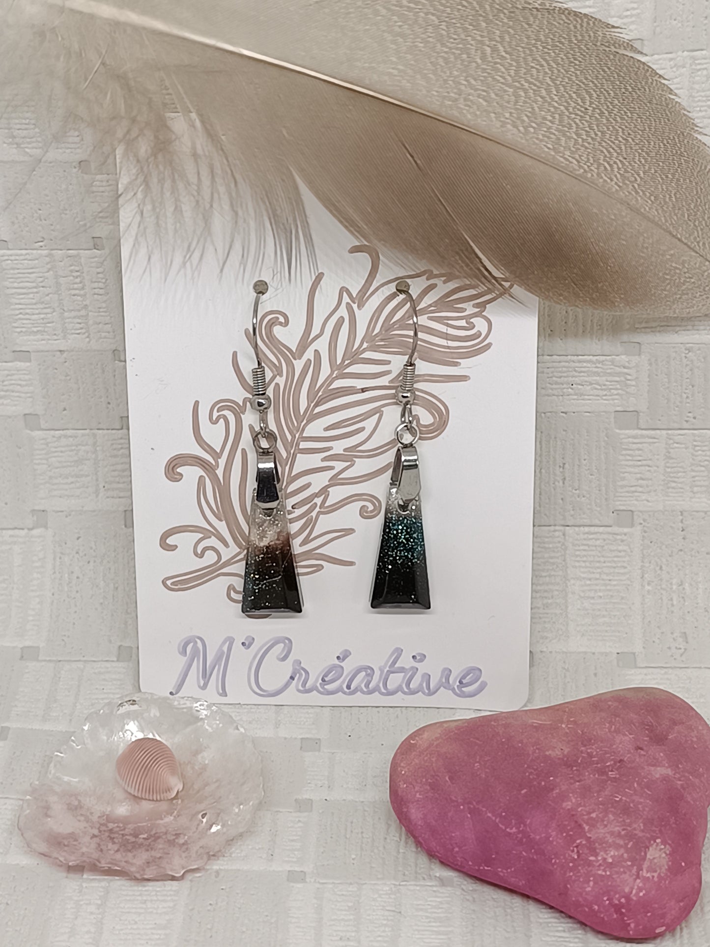 L'Elémentaire Noir et Transparent pailleté