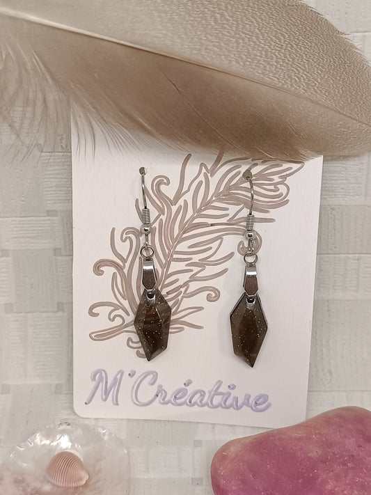 l'Elémentaire Noir transparent pailleté